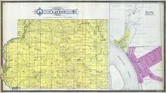 Clayton Township - South, Desoto, Adney, Bell Center, Gays Mills, Kickapoo River, Crawford County 1901-1902